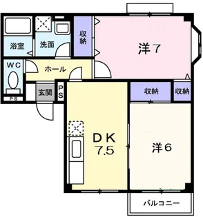 サンハイム【1階】の間取り