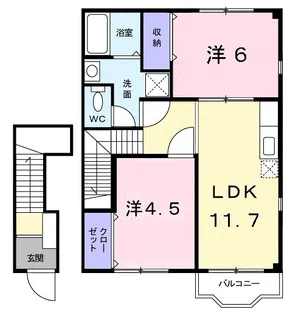 シャンティー【2階】の間取り