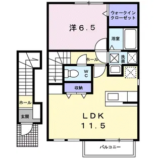 エクセラン近見【2階】の間取り
