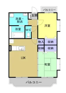 エスポアールII【3階】の間取り