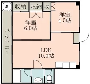第5ノブハウス【4階】の間取り