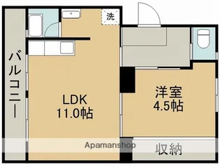 ファーストプレイス合志1号棟【2階】の間取り