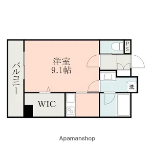 グラン月出【4階】の間取り