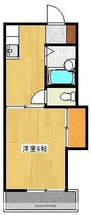 クロノス28熊大東【2階】の間取り