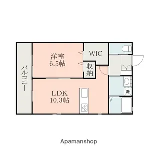 COCO水前寺【1階】の間取り