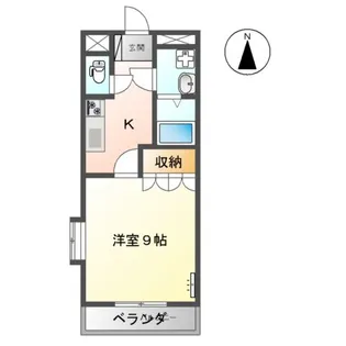 MAISONCOMFORCE【107号室】の間取り