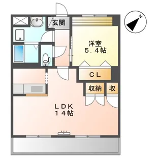 GRAND FIELD 弐番館【1階】の間取り