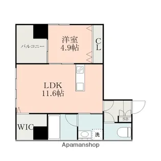 ラ・シック大江【5階】の間取り