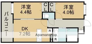 クレール・ドゥ・リュンヌ【2階】の間取り