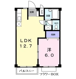 ミラージハイツA【2階】の間取り