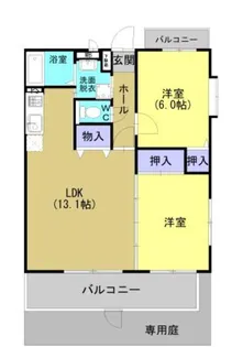 IKM菊陽【101号室】の間取り