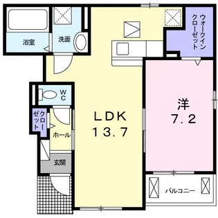アルカンシェル【1階】の間取り