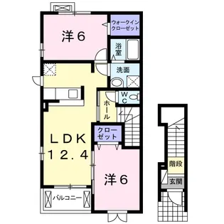 エール正林A【2階】の間取り