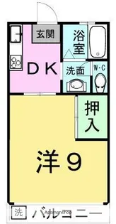 リバーサイド弓削【2階】の間取り