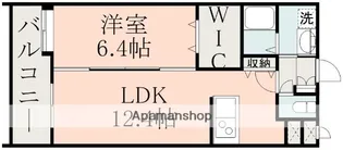 クイーンズイン菊陽【7階】の間取り
