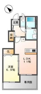 フォレスト御幸【1階】の間取り