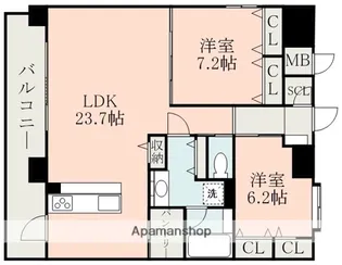 SAKURA SUIZENJI【3階】の間取り