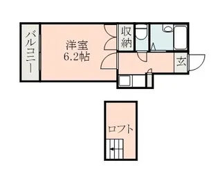 NICE帯山B棟【2階】の間取り