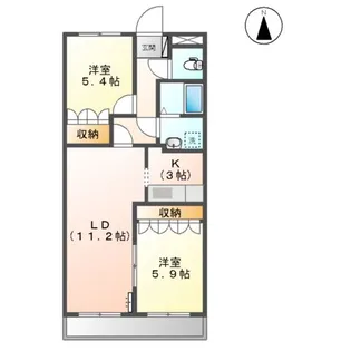 LIBERTYSHINE【2階】の間取り