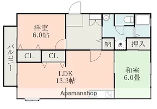 アンプルール A棟【2階】の間取り