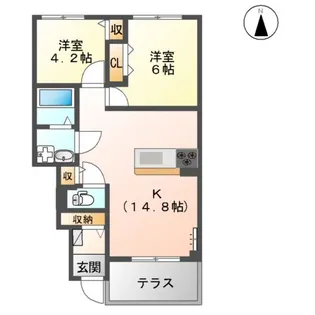 フロムS【1階】の間取り