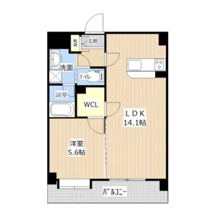 クイーンズ藤崎表参道【3階】の間取り