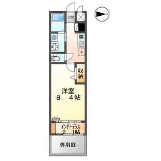 BLUEBELL 菊陽【103号室】の間取り