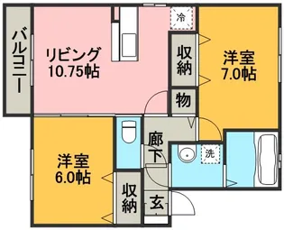 メゾン・ラフィーネ【2階】の間取り