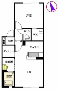リバーサイド城西 B棟【1階】の間取り