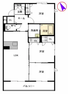MASTメゾン尾ノ上【3階】の間取り