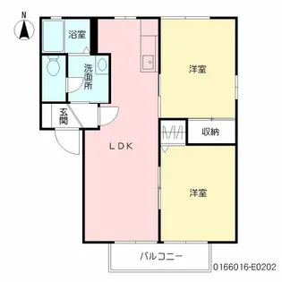 イースト Ⅴ棟【2階】の間取り