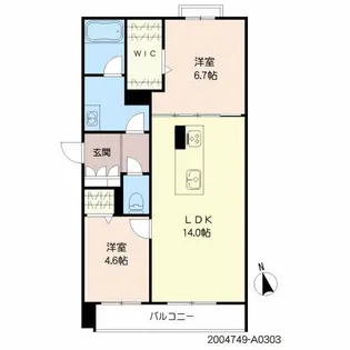 シャーメゾン藤崎宮【3階】の間取り