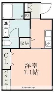 ラ・ポルテ大津【1階】の間取り