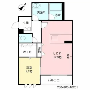 シャーメゾンアメニティ御領Ⅱ【2階】の間取り