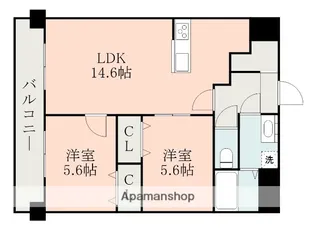 CHAINON楡木【6階】の間取り