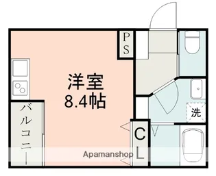ラ・ポルテ光の森北ⅧSOUTH【2階】の間取り