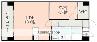 エムズマンション熊本北【9階】の間取り