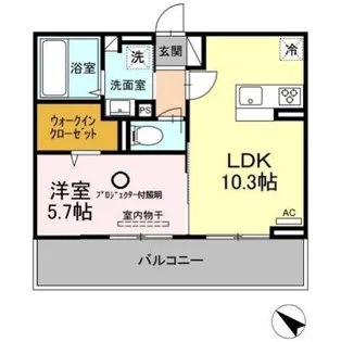 ヒーリングマンション【2階】の間取り