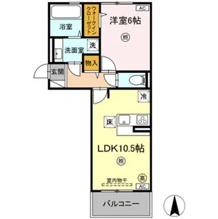 ソレイユハイム【1階】の間取り