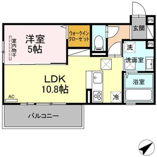 ル・カリーナ【1階】の間取り