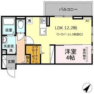 グレース下南部【2階】の間取り