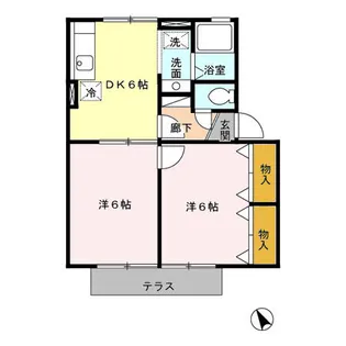 ウィルモア輝 A棟【1階】の間取り