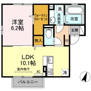 パークサイドHINATA【2階】の間取り