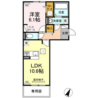 Dプレイス みずき台【1階】の間取り