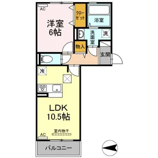 マーレK 0103号室【1階】の間取り