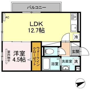 LUANA(ルアナ)【3階】の間取り