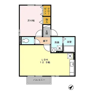 シャルマン A棟【2階】の間取り