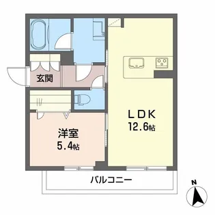 CARREFOUR菊陽【2階】の間取り