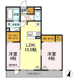 セジュール リ・ブロン【3階】の間取り