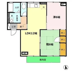 セジュール高塘(タカトモ)【1階】の間取り